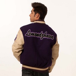 purple varsity jacket, latterman woolen varsity purple jacket, light weight varsity jacket
