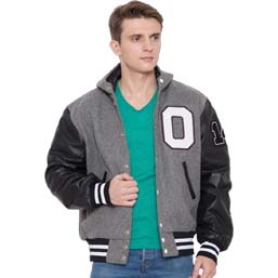 Classic Wool and Leather Varsity Jacket