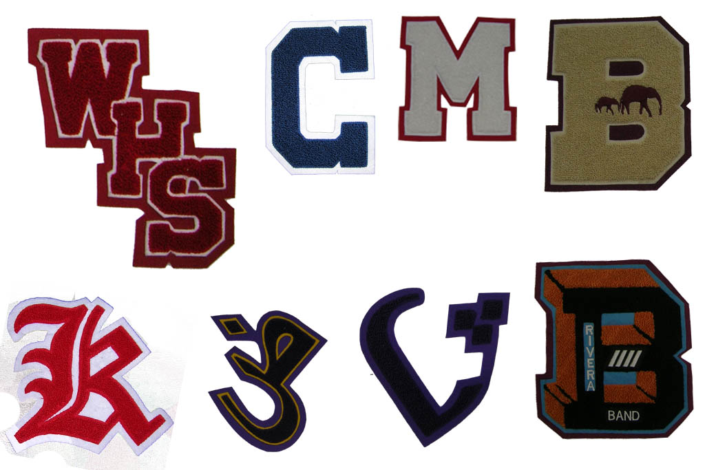 Custom chenille patches and Letters| Caliber India