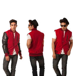 Detachable Sleeves Letterman Jacket