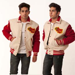 Retro Collar Varsity Jacket (Music Patches)